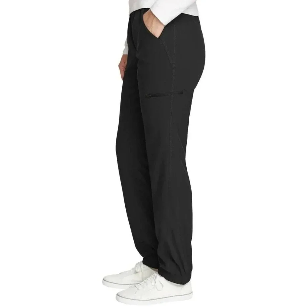 Eddie Bauer Women's Fleece Lined Pants Size‎ 16 Joggers Zip Pockets Drawstring